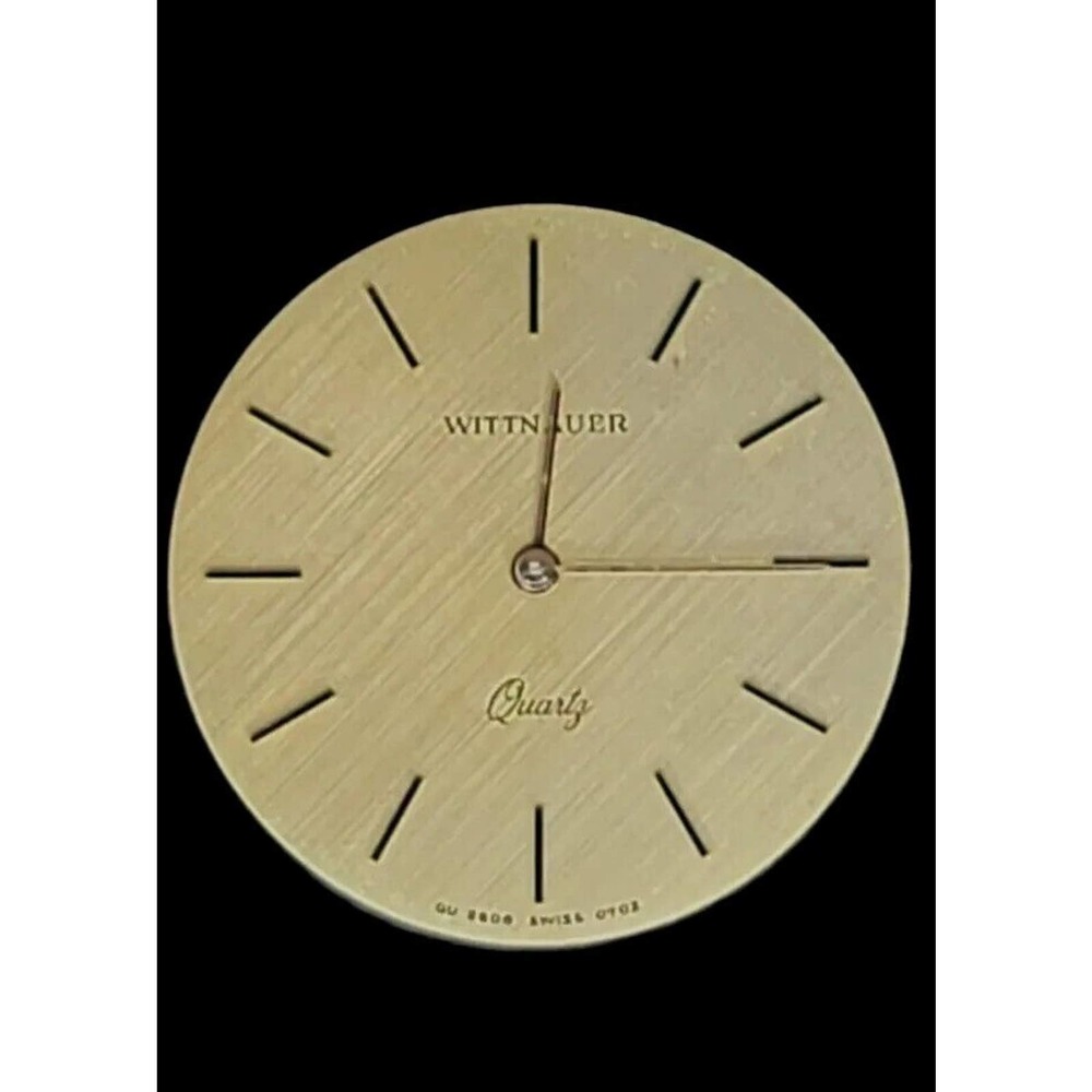 Wittnauer Quartz QU 2606 0706 Dial & Movement For Parts Use works great no crown